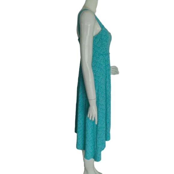 FRESH PRODUCE Summer Dress, XS, Aqua Blue, Straps, Smocked Back, Asym hem - Picture 6 of 12